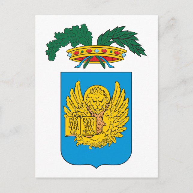 Cartão Postal Casaco De Veneza De Armas (Frente)