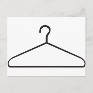 Cartão Postal Casaco Hanger Wire