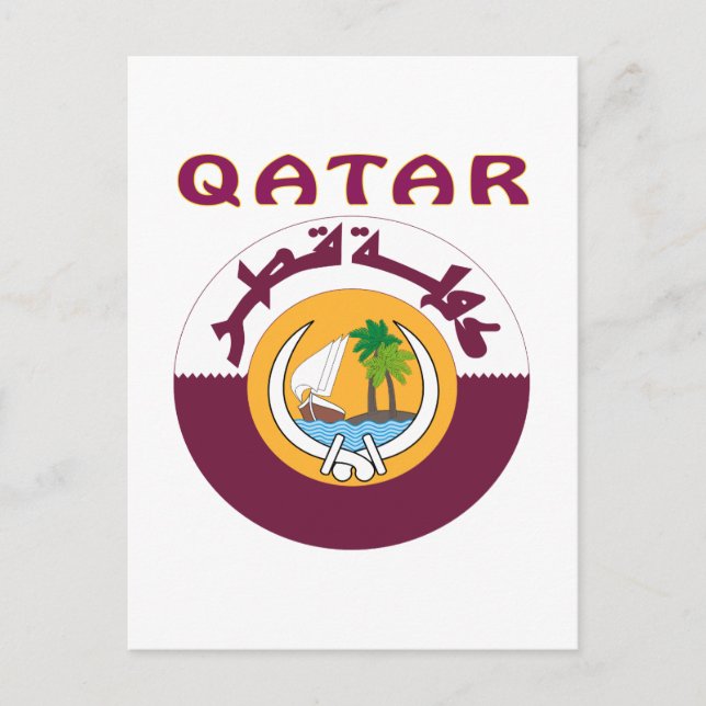 Cartão Postal Casaco QATAR De Armas (Frente)