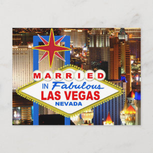 Cartão Postal Casado Em LAS VEGAS