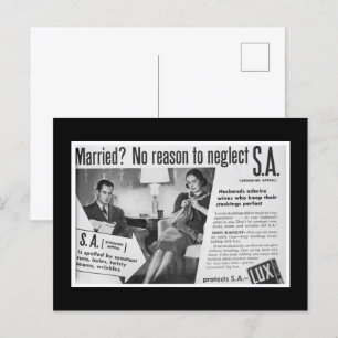 Cartão Postal Casado? Não há motivo para ignorar 😑 "S.A."