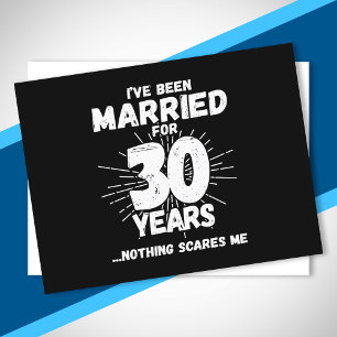 Cartão Postal Casais Casados 30 Anos Engraçado 30º Aniversário