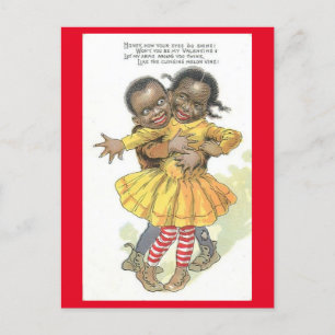 Cartão Postal Casal americano Vintage