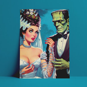 Cartão Postal Casal assustador