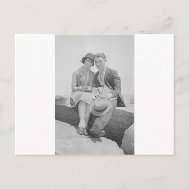Cartão Postal casal da década de 1930 (Frente)
