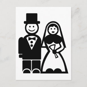 Cartão Postal Casal de casamento