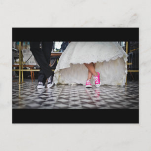 Cartão Postal Casal de Casamento em um Jantar de Anos 50 de Esti