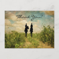 Casal De Cavalo Silhout Obrigado