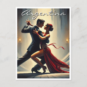 Cartão Postal Casal de dança do Tango da Argentina