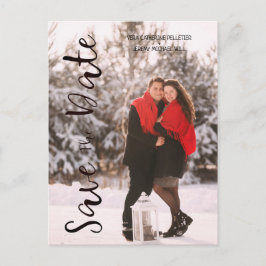 Cartão Postal Casal de Fotografias Personalizadas Moderno Simple