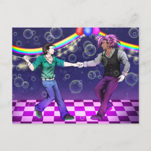 Cartão Postal Casal do Orgulho Dançante