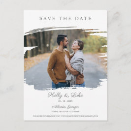 Cartão Postal Casal e Pincel Simulado Envolvido para Salvar a Da