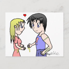 Cartão Postal Casal Mis-Match