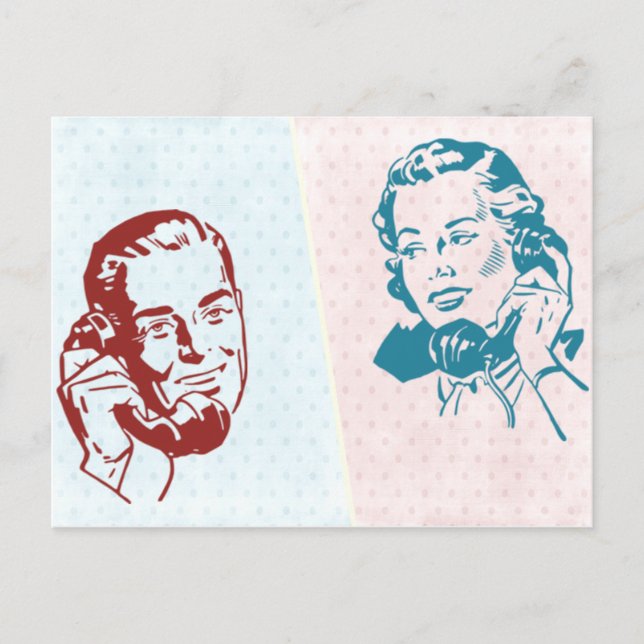 Cartão Postal Casal Retroativo (Frente)