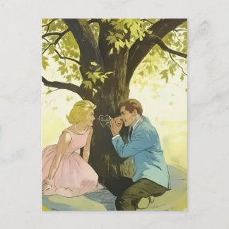 Cartão Postal Casal Retroativo