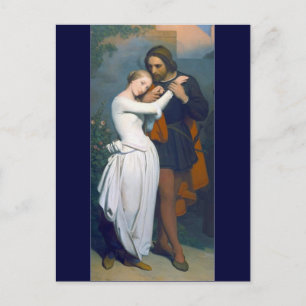 Cartão Postal Casal Romance Medieval