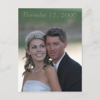 Cartão Postal casamento, 17 de novembro de 2006