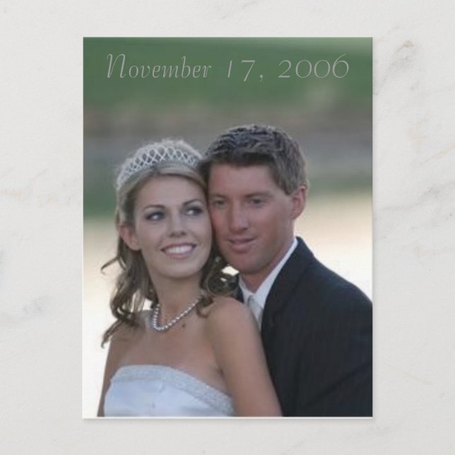 Cartão Postal casamento, 17 de novembro de 2006 (Frente)