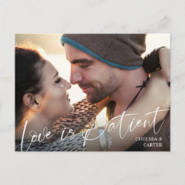 Cartão Postal Casamento Adiado LOVE IS Foto do Script PACIENTE