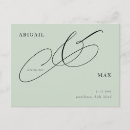 Cartão Postal Casamento ao quadrado do eterno Salve a Data