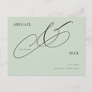 Cartão Postal Casamento ao quadrado do eterno Salve a Data