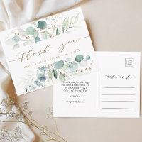 Casamento Botânico Dourado e Verde Obrigado