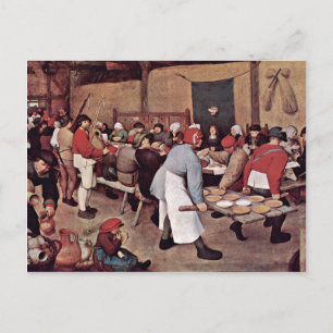 Cartão Postal Casamento Camponês Por Bruegel D. Ä. Pieter
