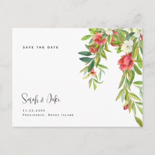 Cartão Postal Casamento Colorido e Simples da Tuscana Salve a Da