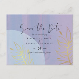 Cartão Postal Casamento com Abstrato moderno japonês escandinavo