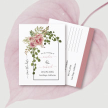 Casamento com flores cor-de-rosa Dusty rosa, Salve