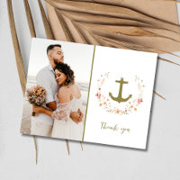 Casamento com Praia de Foto Náutica Obrigado