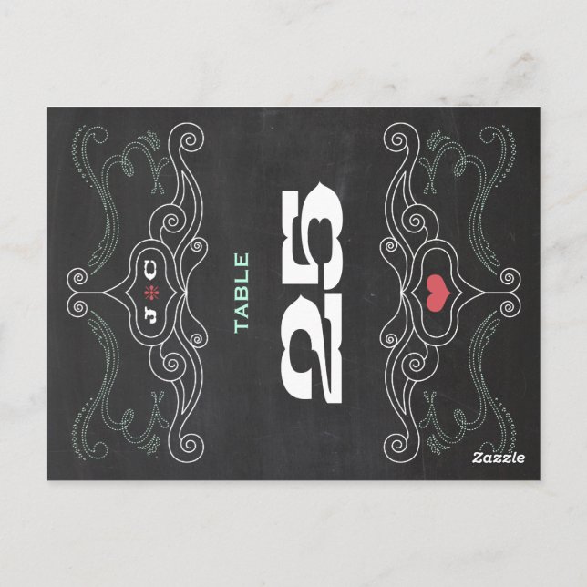 Cartão Postal Casamento com Tipografia Russa Moderna (Verso)