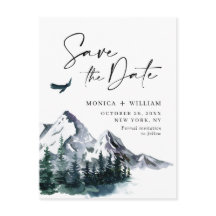 Casamento da Floresta das Montanhas de Aquarela Sa