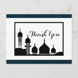 Cartão Postal Casamento da Mesquita Islâmica - Obrigado