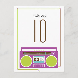 Cartão Postal Casamento da Mixttape de Indie da Caixa de Retro (