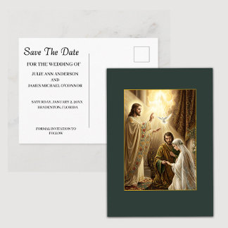 Cartão Postal Casamento da Santíssima Trindade Salve A Data