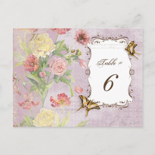 Cartão Postal Casamento das Flores Florais Les Fleurs Peony Rosa