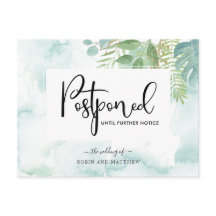 Casamento de Adiamento de Cor da Água Verde Azul