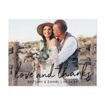 Casamento de Amor e Agradecimento com Letra Preta 