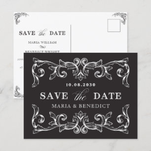 Cartão Postal Casamento de arte de enfeite