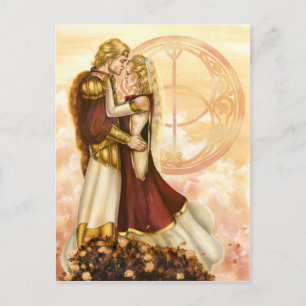 Cartão Postal Casamento de Arthur e Guinevere