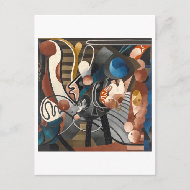 Cartão Postal Casamento de banda desenhada | Francis Picabia | (Frente)