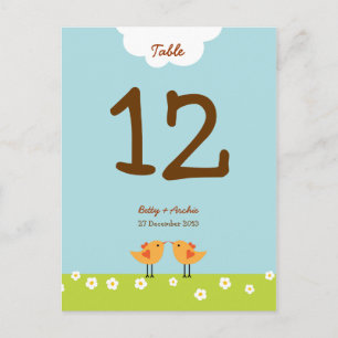 Cartão Postal Casamento De Belas Pássaros Com Amor (Dia)