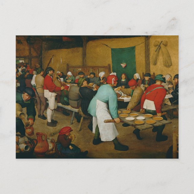 Cartão Postal Casamento de Camponeses, 1568 (Frente)