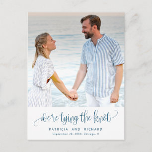 Cartão Postal Casamento de casando Salvar a Foto da Data