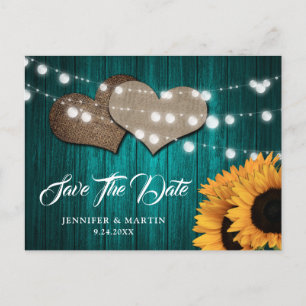 Cartão Postal Casamento de Corações de Sarapilheira Luzes de Mad