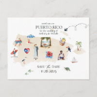 Casamento de Destino Mapa de Porto Rico Salve a Da