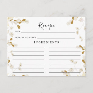 Cartão Postal Casamento de flores silvestres ,Cartão de Receita 