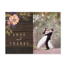 Casamento de Foto de Madeira Obrigado