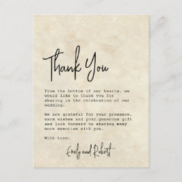 Cartão Postal Casamento de Fotografia Elegante Do Orçamento Obri